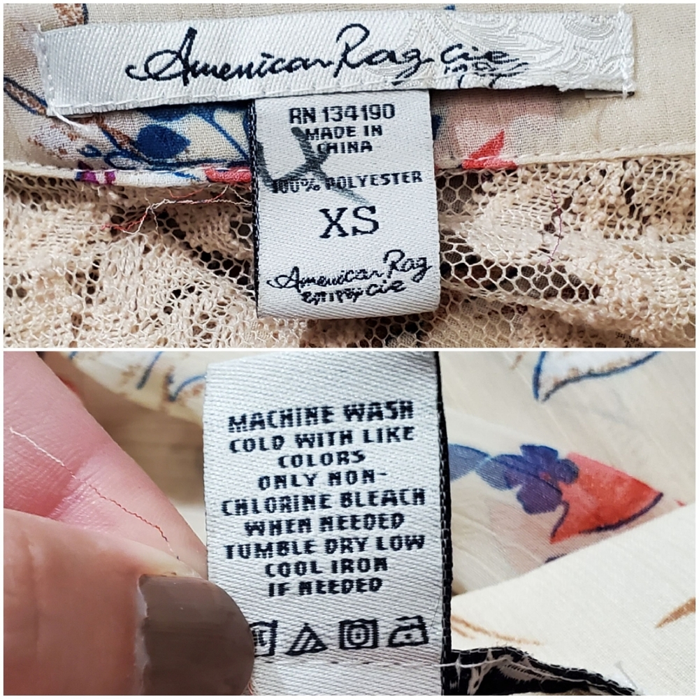 American Rag Floral Collared Button Up - Picture 9 of 15